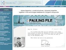 Tablet Screenshot of paulingfile.com